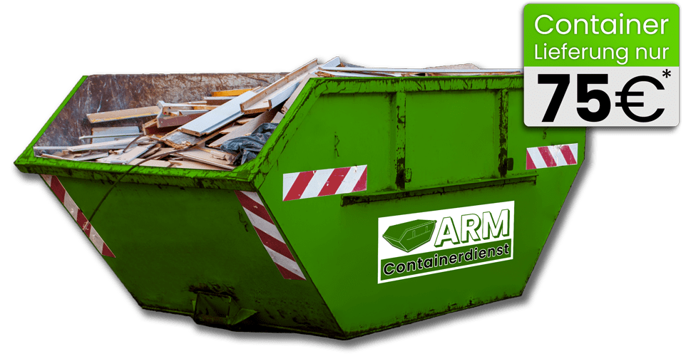 Container für Abfall zu Top-Preisen - nur 75€ Anfahrt