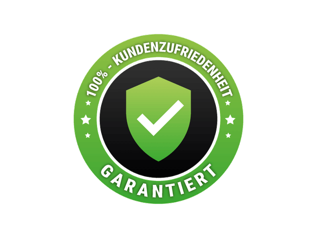 100% Kundenzufriedenheit garantiert