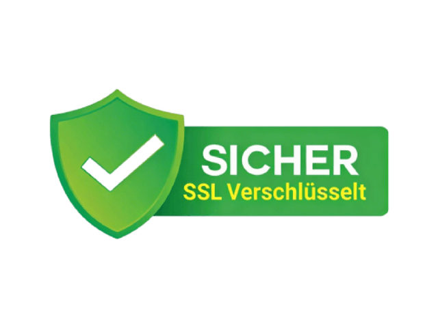 SSL-verschlüsselt — sichere Datenübertragung
