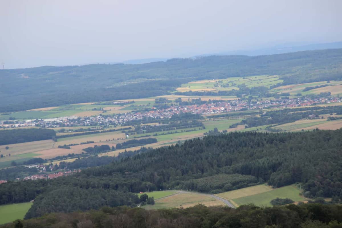 Wehrheim: Panorama von Wehrheim, gesehen vom Aussichtsturm Pferdskopf