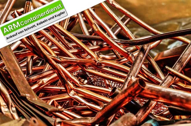 Kupfer und Buntmetall sortiert für den Schrott-Ankauf