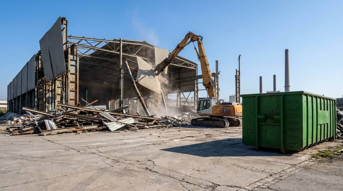 Abbruch einer Industriehalle