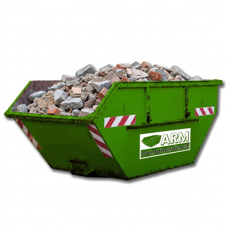 Bauschutt im ARM-Container