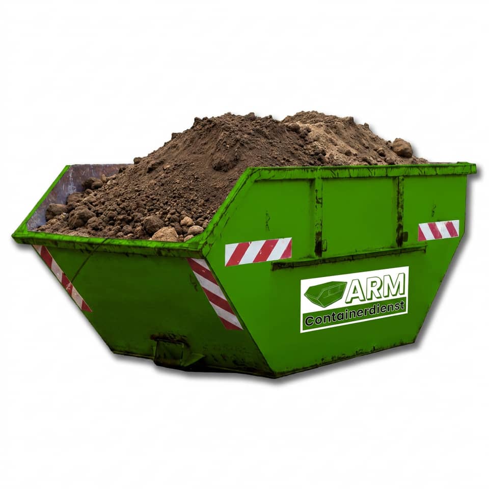 Erdaushub im ARM-Container