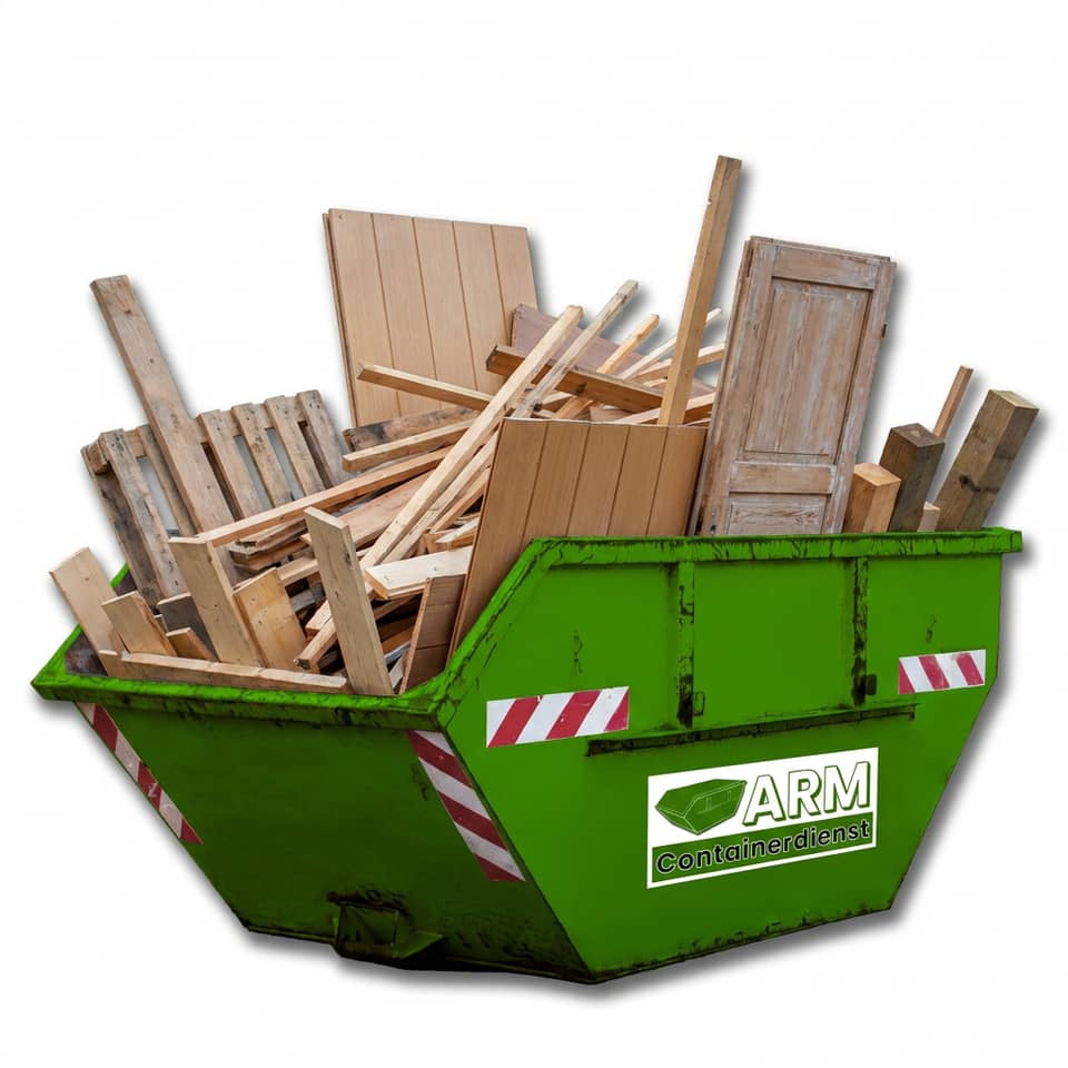 Holz A1–A3 im ARM-Container
