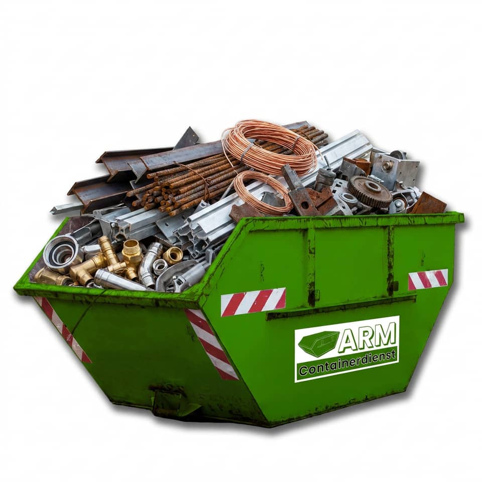 Metallschrott im ARM-Container
