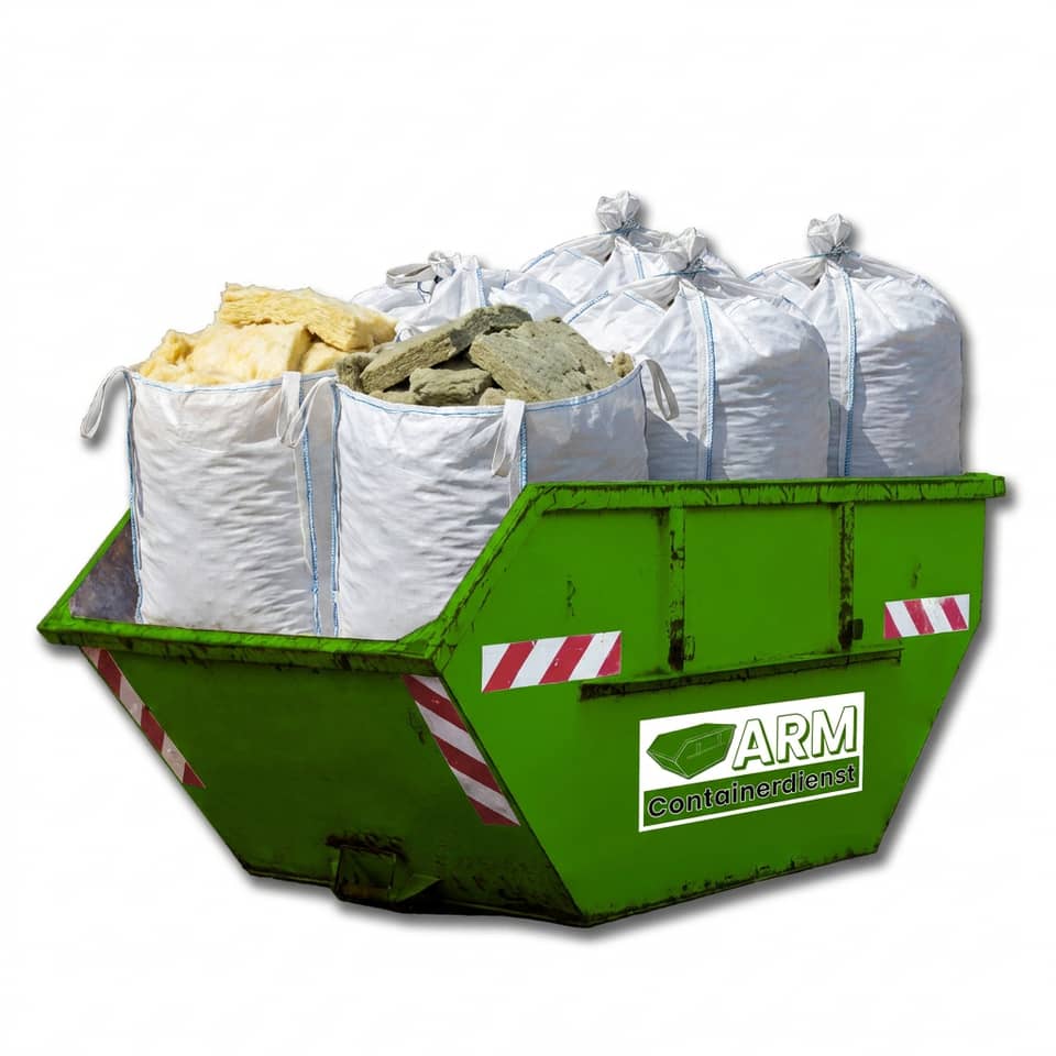 Mineralwolle / KMF im ARM-Container