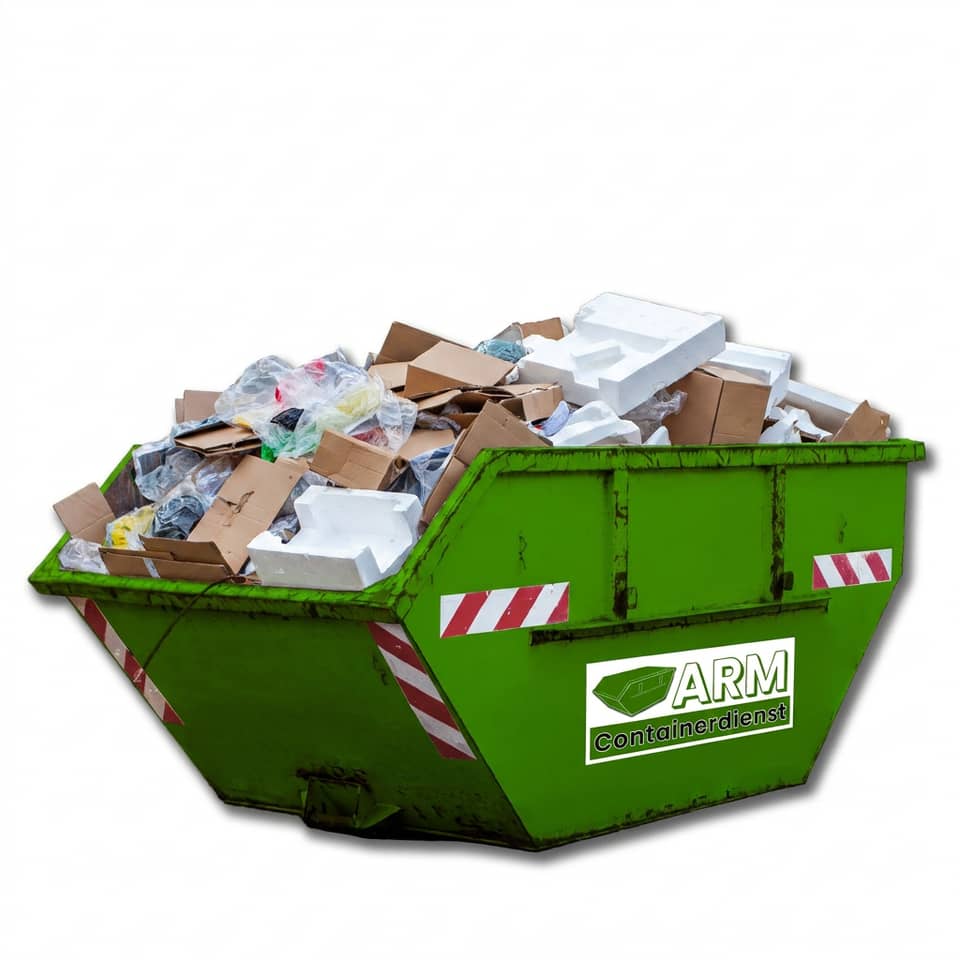 Verpackungsmüll im ARM-Container