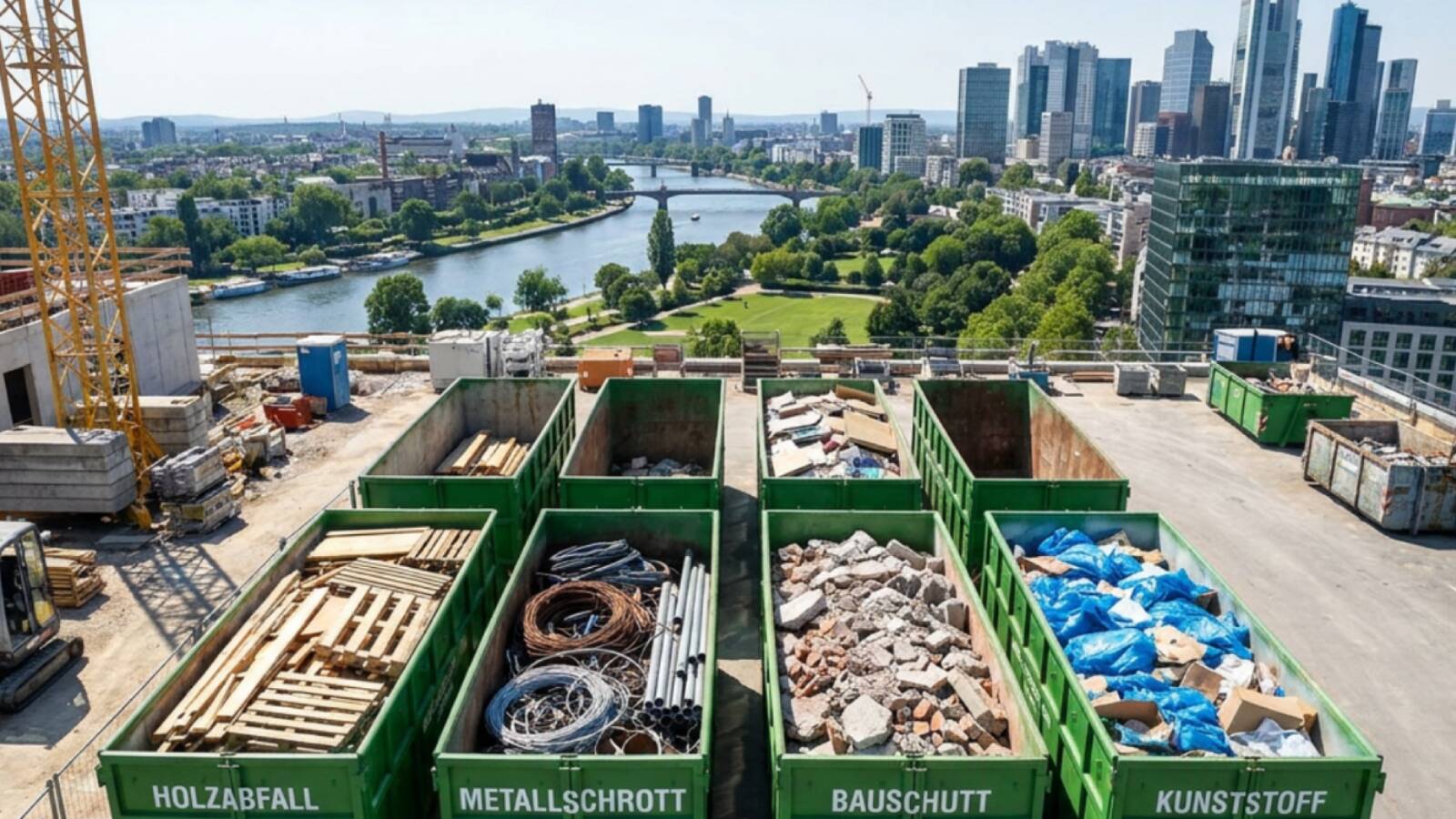 Grüner Bauen - Wie ein Containerdienst in Frankfurt zum Umweltschutz beiträgt